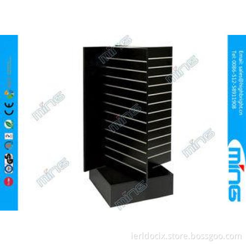 MDF 4 Sided Slatwall Display Shelves / Retail Store Display